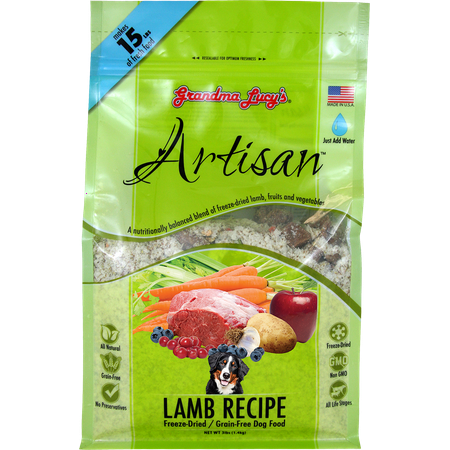 UPC: 0884308730032 | Grandma Lucy s Artisan Grain-Free Lamb Freeze-Dried Dog Food 3-lb Bag