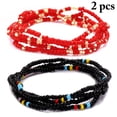 thumbnail image 2 of 2 Pcs Chaîne à Perles pour Femmes, Chaîne de Corps à Perles Mode, Chaîne de Ventre pour la Plage, 2 of 10