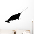 thumbnail image 1 of Narwhal Silhouette Wall Decal Wallmonkeys Peel and Stick Graphic (36 in H x 36 in W) WM502841, 1 of 4