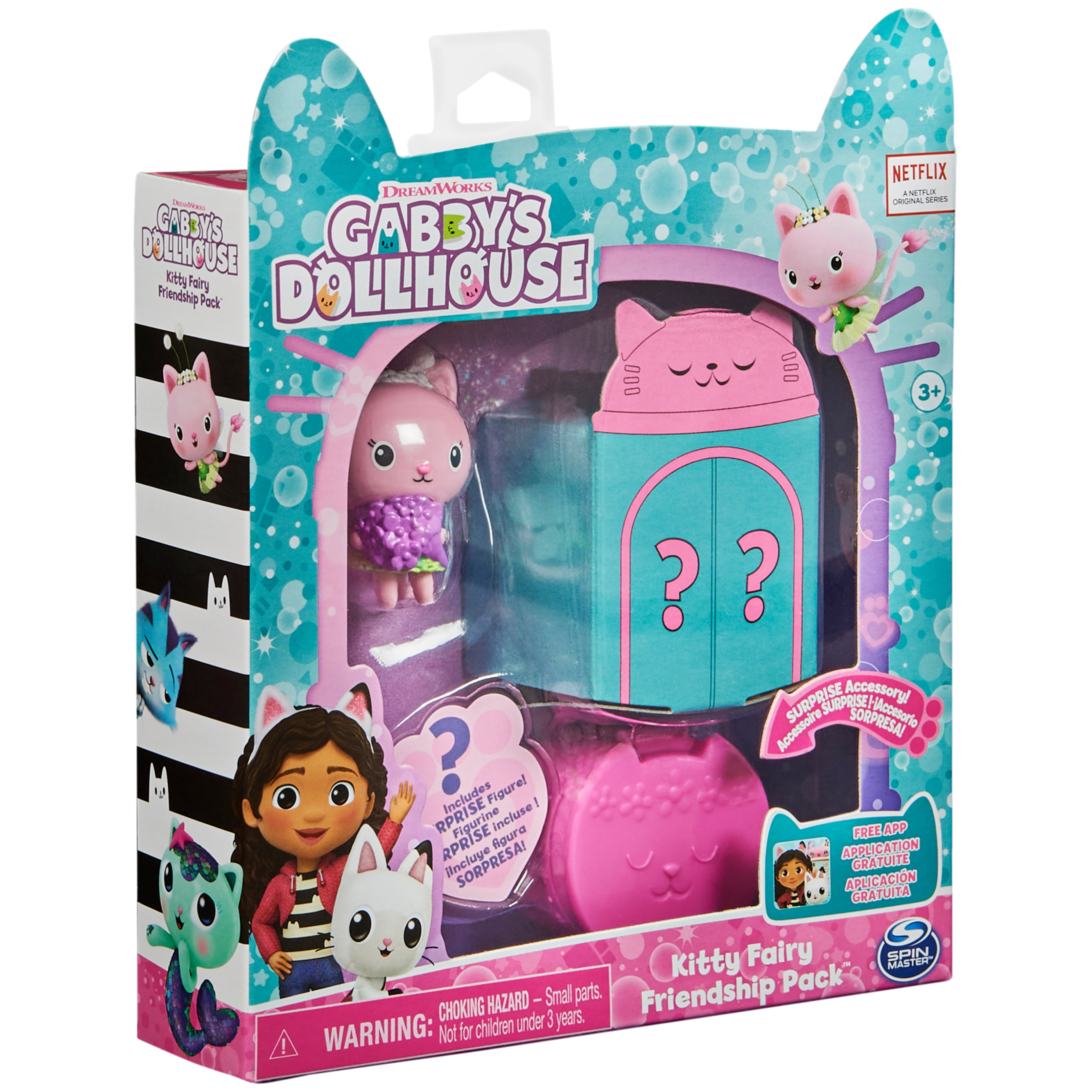 Gabby's Dollhouse LOT of 3 Friendship Packs Cakey Cat Kitty Fairy & Gabby Girl 