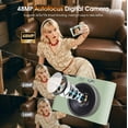thumbnail image 5 of W & O Q6 Built-in Flash 2.5K UHD Video Recording 100 MP CCD Compact Digital Cameras with TF Card, Green, 5 of 8