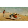 thumbnail image 2 of Homer, Winslow 18x11 Gold Ornate Wood Framed with Double Matting Museum Art Print Titled - East Hampton Beach, Long Island, 2 of 4