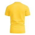 thumbnail image 5 of Polo Shirts for Men Cotton Pique Short Sleeve Golf Shirts with Pocket Classic Casual Moisture Wicking Polos Yellow 5XL, 5 of 5