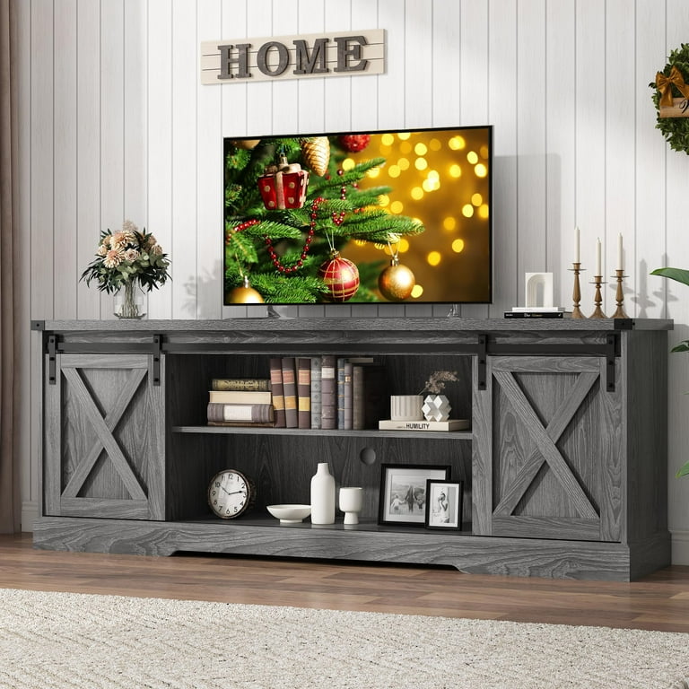 Chvans Farmhouse TV Stand for up 80