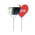 thumbnail image 1 of Lago barco de estilo chino Palillos de dientes bandera etiqueta de amor selección de pastelitos, 1 of 4