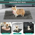 thumbnail image 5 of Gray Chenille Indoor/Outdoor Doormat, 23.62" x 15.75", Super Absorbent, Non-Slip, Machine Washable, 5 of 8
