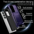 thumbnail image 6 of Dteck for Samsung Galaxy A13 5G Case with Slide Camera Lens Cover, Military Grade Drop Protection Magnetic Ring Holder Kickstand Protective Phone Case,Purple, 6 of 9
