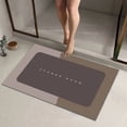 thumbnail image 6 of 1* Floor Mat Bath Mat Rubber Bath Mats Quick Drying Non Slip Bathroom Mat Super Absorbent Bath Mat Instant Dry Bathroom Rug in Front of the Kitchen Sink Shower Room Bathtub Square Carpet, 6 of 6