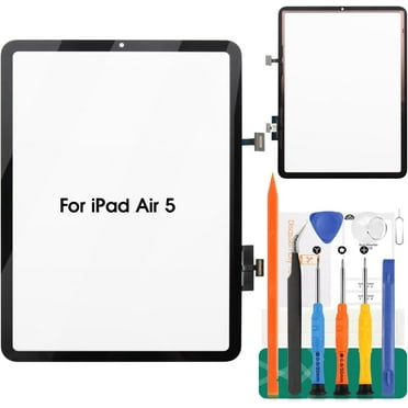 for iPad Air 5 Touch Screen Replacement for iPad Air 5 2022 Digitizer Sensor for A2589, A2591 Touch Digitizer Panel Glass Repair Parts Kits(No LCD)