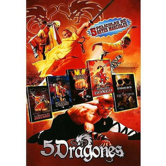 5 Dragones: 5 Peliculas De Artes Marciales (Spanish)