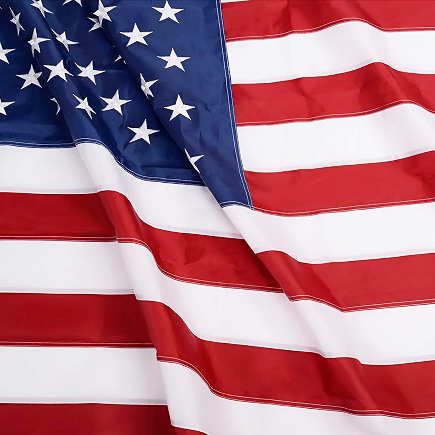 American Flag USA BOAT FLAG 2x3 ft Sewn Embroidered Stars Sewn Stripes USA Made