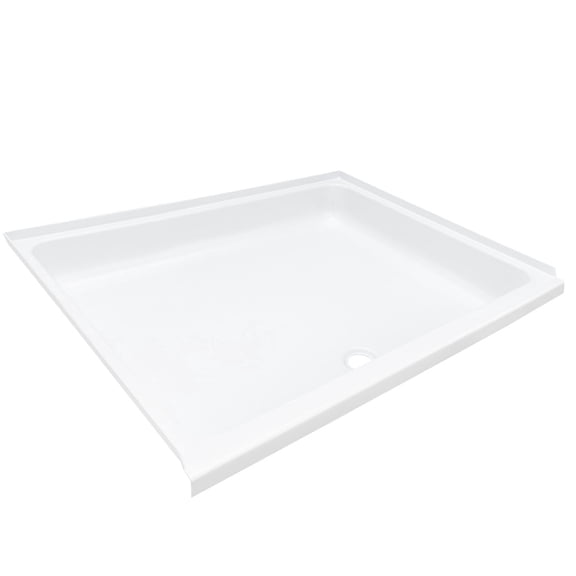 RecPro RV Shower Pan | 30" x 36" | 2" Forward Center Drain | Foam Base | Slip-Resistant | ABS Plastic | Made in The USA
