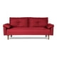 thumbnail image 2 of Sofá Cama De Lino Rojo Modelo Mandela, 2 of 8