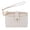 White, variant on Premium Faux Leather Solid Color Card Case Wristlet (Women)