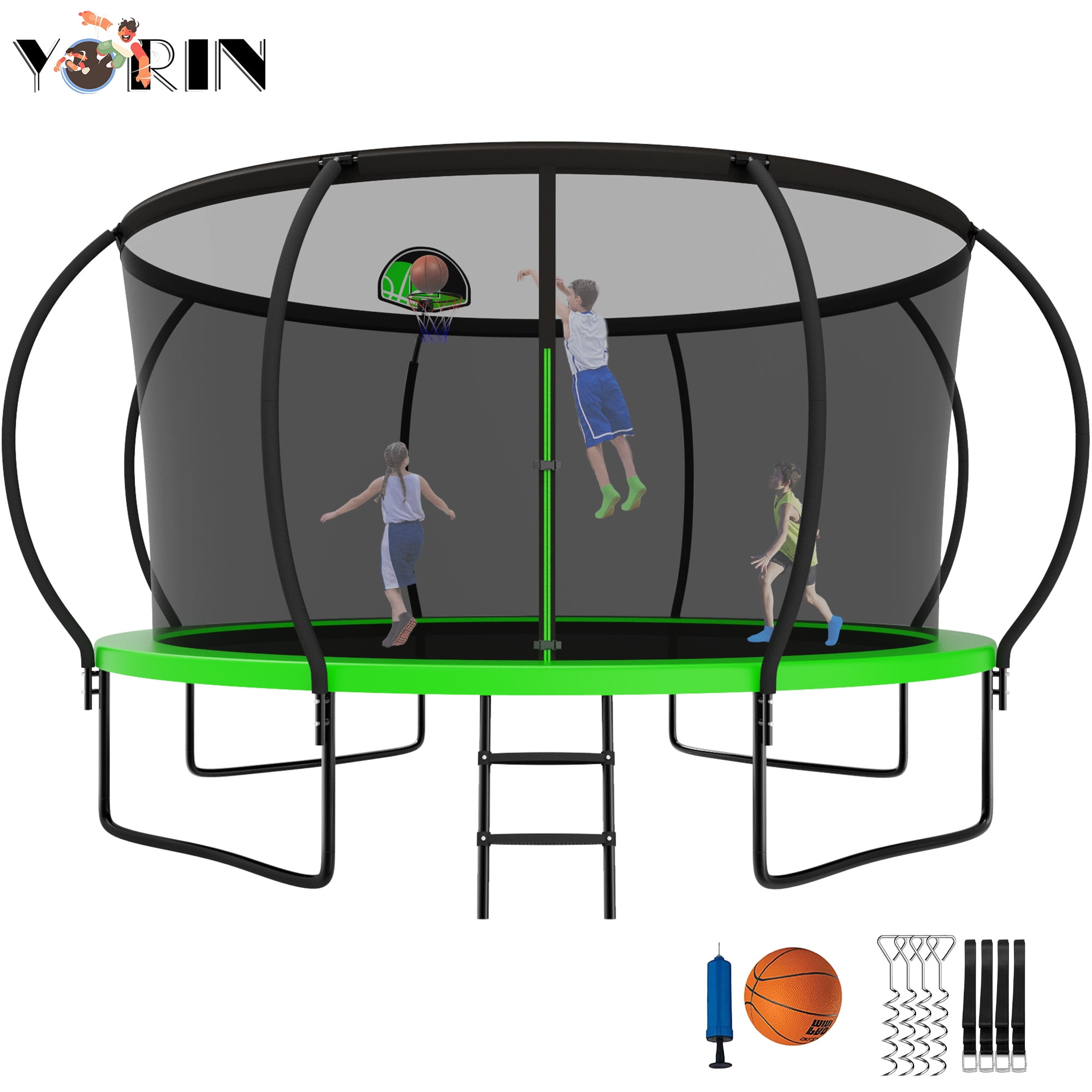 YORIN Trampoline for 56 Kids, 12 FT Trampoline for Adults with