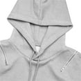 thumbnail image 5 of SGMVNU Women's Casual Cold Shoulder Zipper Long Sleeve Drawstring Hoodie Sweatshirts Pullover Fall Fashion Streetwear with Pockets(Grey, M), 5 of 9