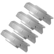 QUICKFLAME Set of Four Stainless Steel Replacement Heat Plates for Dyna-Glo Bbq Grill models DGB494SPB, DGB495SDP, DGP495SDP-D, DGF493BNP, DGB495, DGB515, DGB610, DGF493, DGF510, DGF600