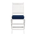thumbnail image 3 of CorLiving Miramar Solid Hardwood Outdoor Portable Folding Dining Chairs with Seat Cushions - Set of 2, 3 of 8