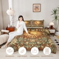 thumbnail image 3 of Homewish Bohemian Sun Moon Twin Comforter Sets,Vintage Botanical Floral Bedding Set,Reversible,2pcs,1 Comforter and 1 Pillowcase, 3 of 7