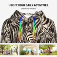 thumbnail image 4 of Honeii Leopard And Zebra1 Pattern Womens Oversized Hoodies Long Sleeve Sweatshirts Pullover Fall Outfits with Pocket-Large, 4 of 7