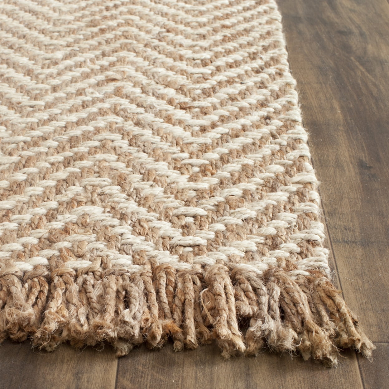 SAFAVIEH Natural Fiber NF458A Bleach / Natural Rug