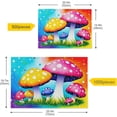 thumbnail image 4 of Yellow Red Mushroom Jigsaw Puzzle, Paper Wood Composite Material Zigsaw with Storage Bag and Reference Picture Easy to Solve Family Game Creative Gift for Friends Parents Grandparents, 1000 Pieces, 4 of 6