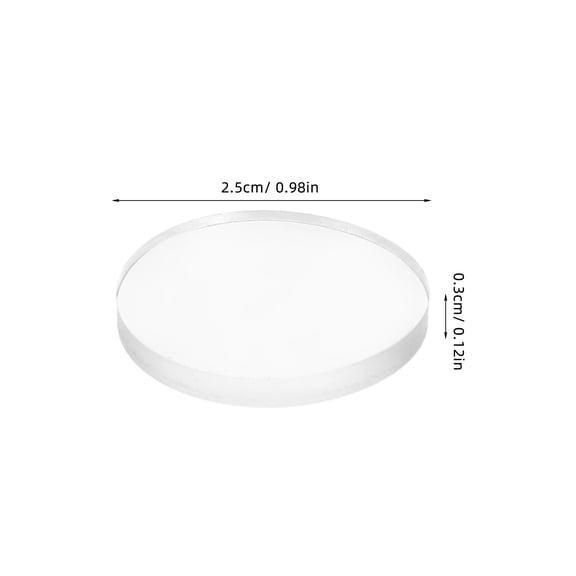 WEUVEB 12Pcs Transparent Anti Slip Disc Pads Glass Table Top Cushion Protector