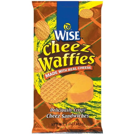 Wise Crispy Cheese Sandwiches Cheez Waffies 5 Oz Bag