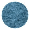 thumbnail image 3 of Unique Loom Infinity Shag Collection Area Rug - Jinko (5' 1" Round Aegean Blue), 3 of 7