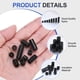 thumbnail image 3 of Uxcell 100 Paquete Arandelas de Nylon, 3.2mm ID 7mm OD 2mm Longitud Arandela Espaciadora de Plástico Redonda No Roscada para Tornillos/Bolts M3 / Tomacorriente/Switch Receptáculo[Negro], 3 of 7