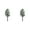 D-2Pcs, variant on Artificial Cedar Trees Set of 2 with Ground Spikes, UV Resistant Cypress Topiary for Outdoor Indoor, Realistic Potted Greenery for Front Porch Garden Entryway Patio Decor 15.7x23.6 Inch