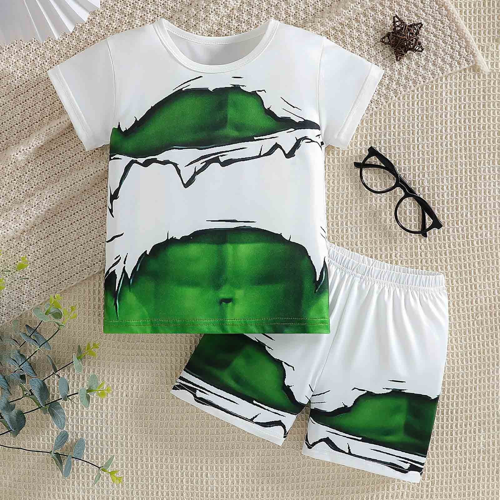 Ensemble été Enfant 2 Pièces - T-shirt Manches Courtes + Short - Léger Et Confortable