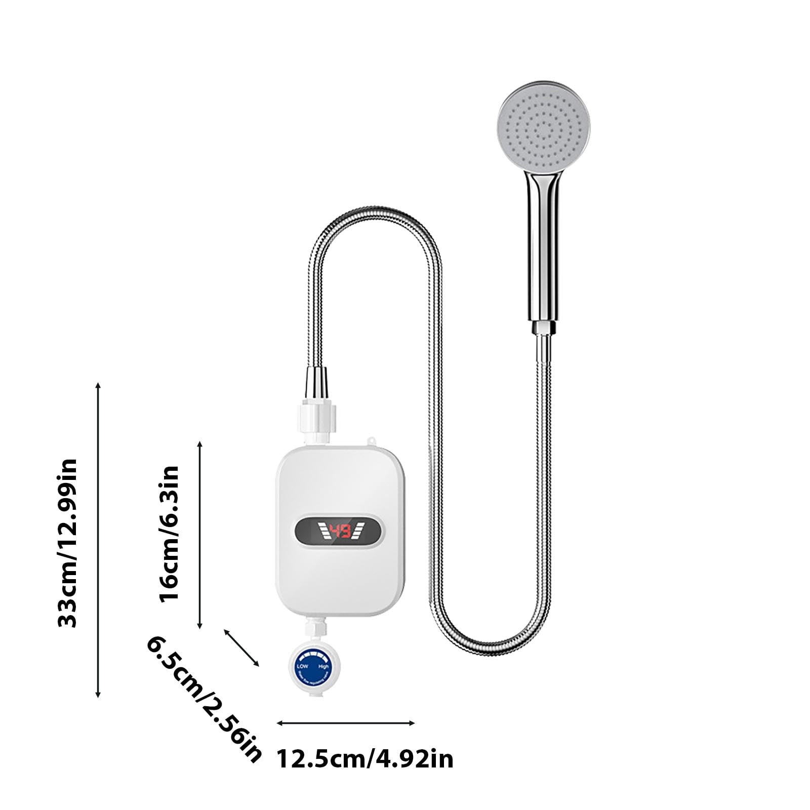 TOPRenddon Instant Tankless Water Heater Under Sink – 3500W Compact Electric Thermostatic for Kitchen/Bathroom – Energy-Efficient, 3-Second Hot Water, Easy Installation (5L, Shower-Ready)