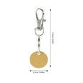 thumbnail image 2 of BRIGHTFUFU 3Pcs Zinc Alloy Shopping Trolley Token Keychain Multipurpose Shopping Cart Key Holder Accessory, 2 of 8