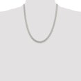 thumbnail image 3 of Auriga Fine Jewelry 925 Sterling Silver 5 mm Round Spiga Chain Necklace for Women 22", 3 of 6