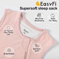 thumbnail image 4 of Saco de dormir EasyFi Rayon Bamboo para niños pequeños, 1 tog, rosa, 12 a 18 m, 4 of 7