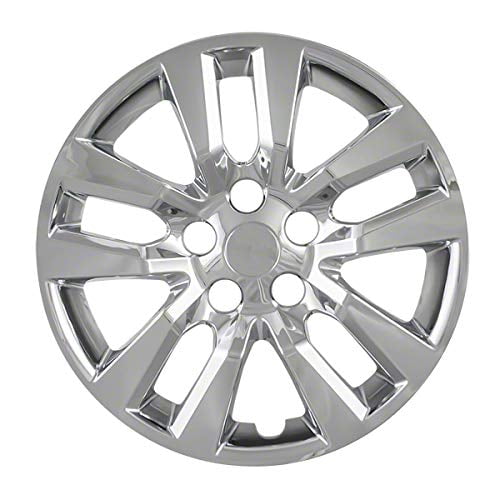 Fuel Rider 16 inch Chrome ABS Hubcap Wheel Covers Compatible with 2013-2018 Nissan Altima (Set of 4) Wheelcovers for 16 inch Standard Steel Wheels- Auto Tire Cover Replacement Exterior Cap Cover