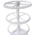 thumbnail image 4 of ZOUSSIQI Earring Organizer Holder,Rotating Hanging Rack,Jewelry Display Stand,Storage Rack for Necklace Vanity Table Earrings Bracelet, 3 Tier in White CA919-16948, 4 of 7