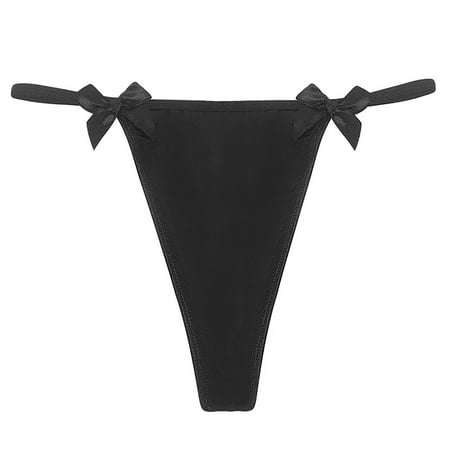 Bigersell Women s Briefs Clearance Shapewear Underwear Tangas Panty Style P-1104 Spandex Thong Panties Ladies Thong Underwear Briefs High Waist Women s Panties Black S