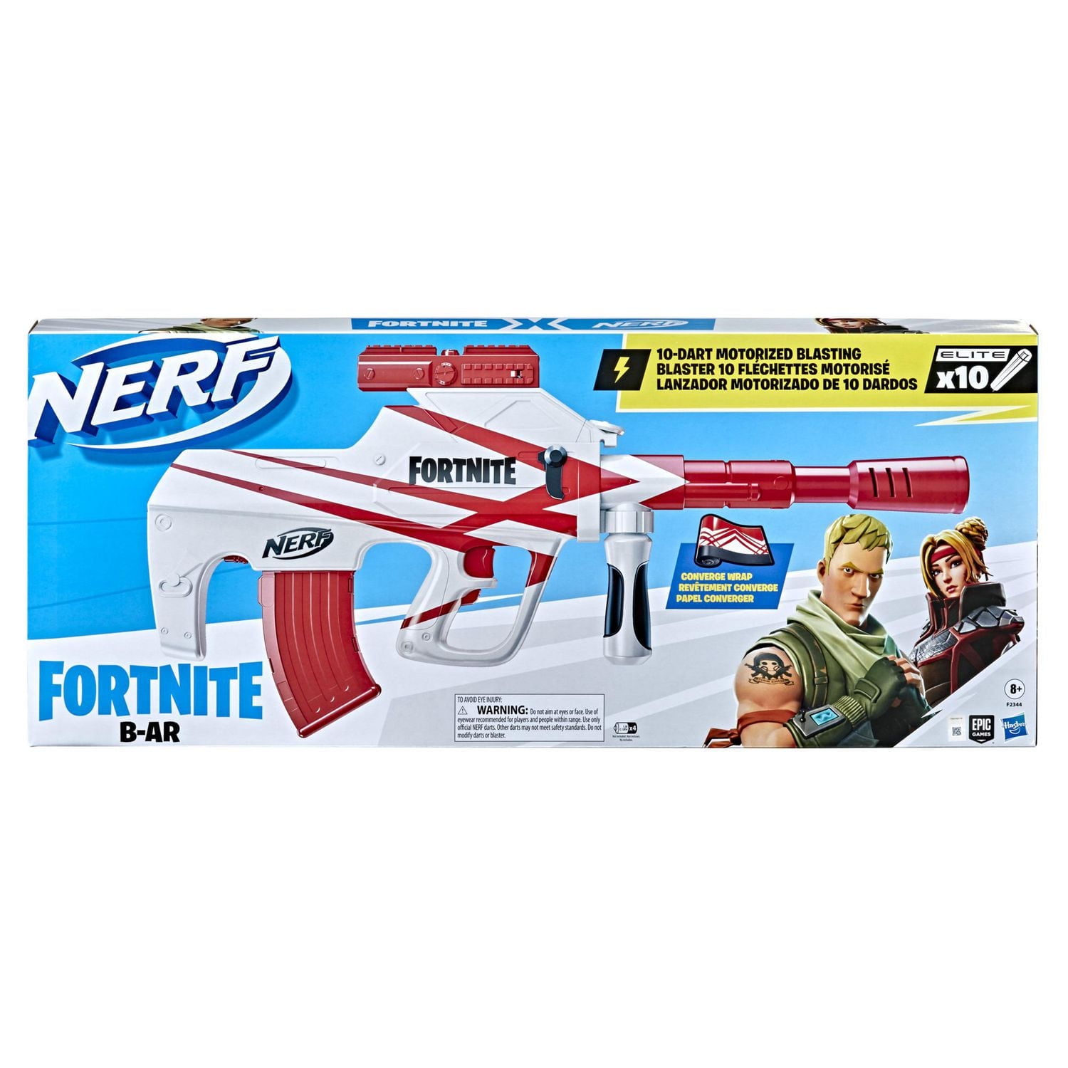 Nerf Fortnite B-AR Motorized Dart Blaster -- Fortnite Converge