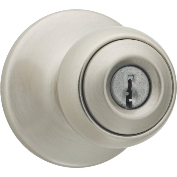 Kwikset 94002-407 Polo Keyed Entry Knob in Satin Nickel — Residential Use, Standard Application