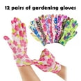 thumbnail image 4 of Nylon Work Gloves Printed Breathable Soft Labor Safety Hand Protection Colorful Lightweight Non Slip Household Cleaning Garden Multipurpose Comfortable Stretchy Utility Gloves, 4 of 8