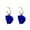 Blue, variant on 1 Pair Pendant Earrings Sweet Exquisite Piercing Rose Petal Hoop Earrings for Daily Life-Red