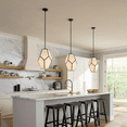 thumbnail image 2 of Progress Lighting Latham 14" Matte Black Pendant Light with Art Glass, 2 of 7