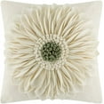 thumbnail image 4 of Vorkoi 3D Sunflower Handmade Throw Pillow Covers Decorative Floral Pillowcases Cushion Covers for Couch Living Room Home Decor Creamy 18x18 In, 4 of 14
