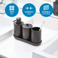 thumbnail image 4 of iDesign 28737ES Cade 4-Piece Bathroom Accessory Set, Matte Black, 4 of 4