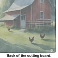 thumbnail image 5 of Carolines Treasures DAC7651LCB 15 x 12 in. Chicken Coop At Dawn Glass Cutting Board, 5 of 5