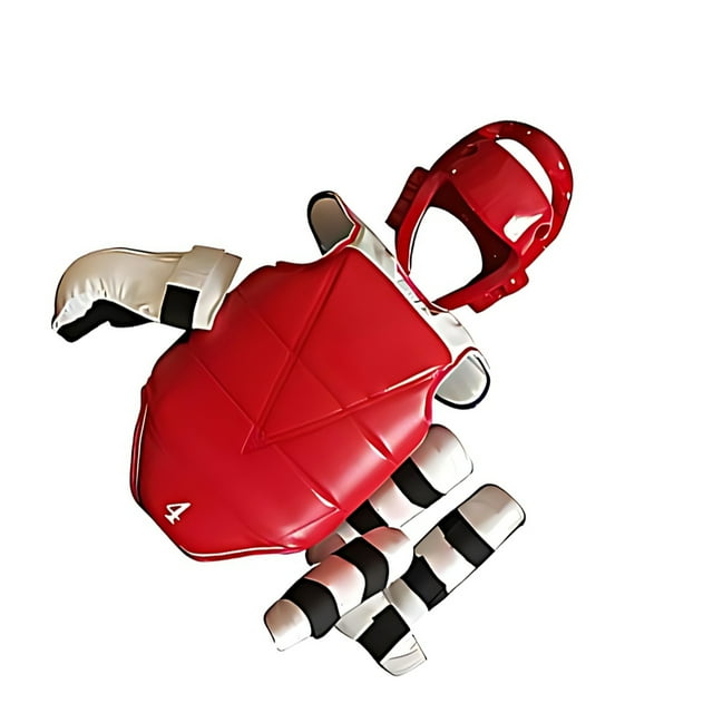 Eigraketly Ropa de Karate para todas las ocasiones Protección confiable Cómodo de usar Conjunto de uniforme de Taekwondo Boxeo Rojo y azul Ajuste 130-15 CM