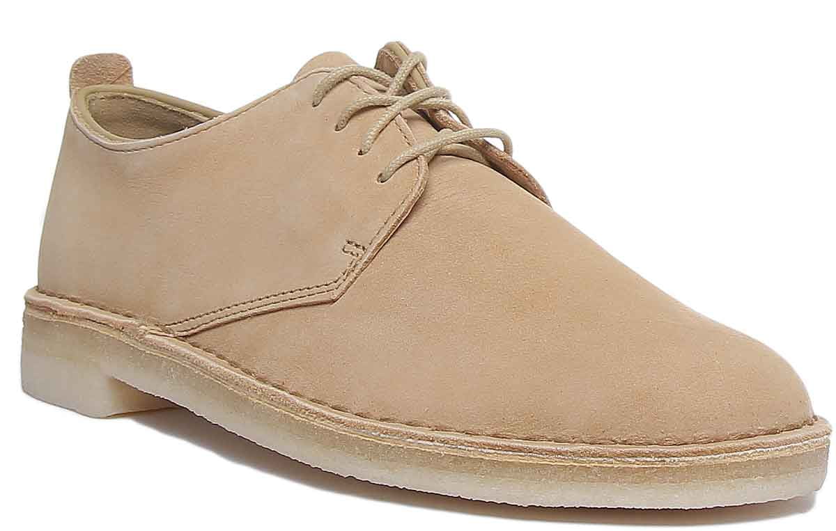 Clarks Desert Men's Beeswax Leather Shoes In Beige - Walmart.com