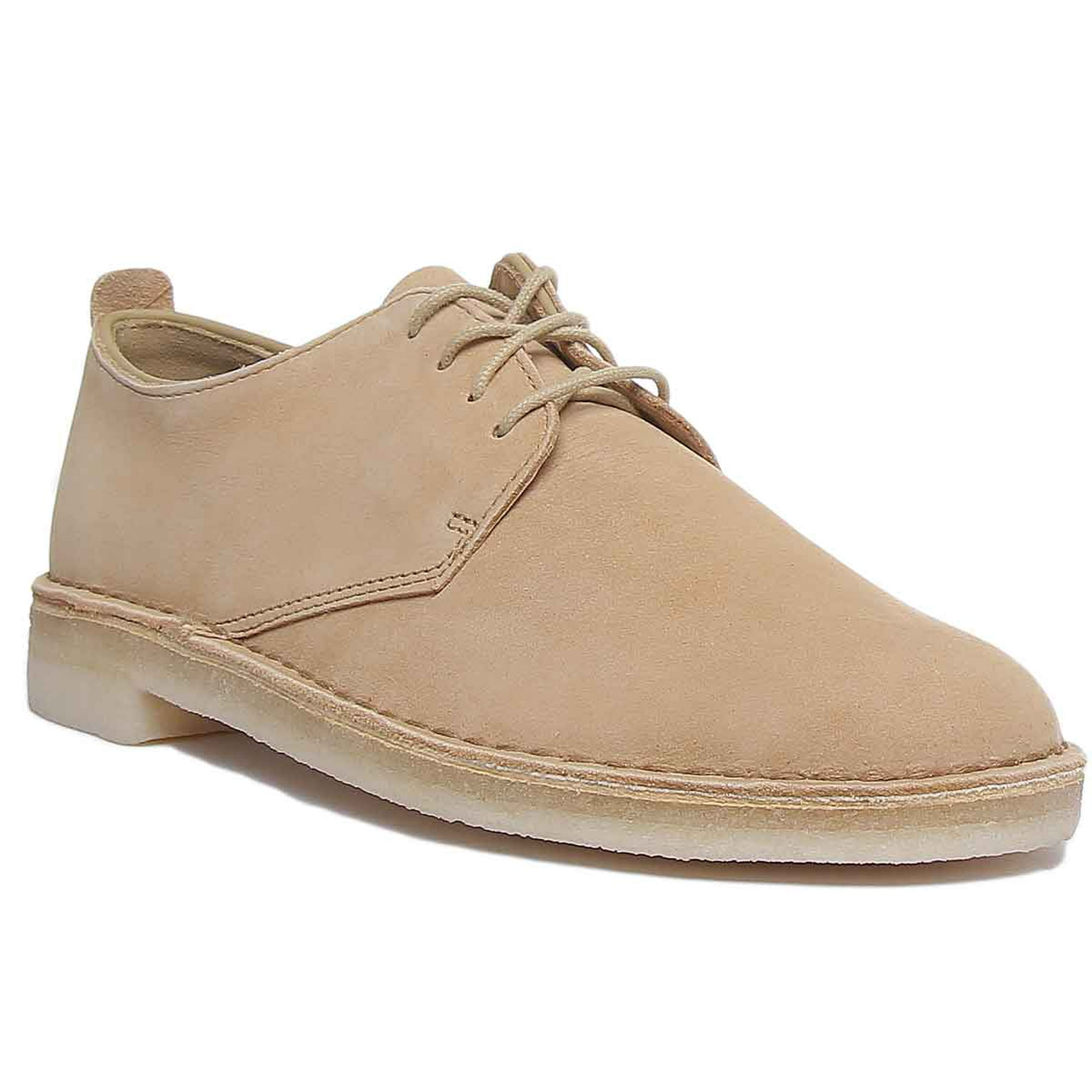 besøg tvilling midtergang Clarks Desert London Men's Beeswax Leather Shoes In Beige Size 9.5 -  Walmart.com